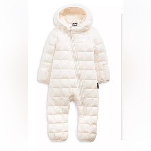 NEW The North Face baby bunting white 3-6m